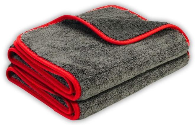 IONIC Ultra Thick Microfiber Towel – 1200 GSM – Super Absorbent, Lint-Free & Scratch-Free – Multi-Purpose for Car, Home & Office – Grey - (40*40cm) - Image 1